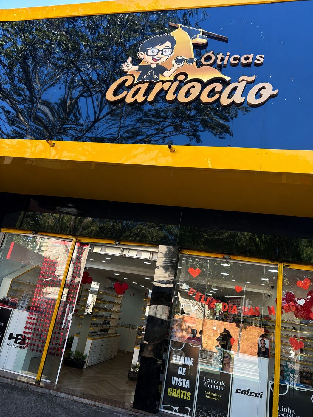 Fachada da Óticas Cariocão em Campo Grande